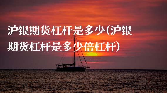 沪银期货杠杆是多少(沪银期货杠杆是多少倍杠杆)_https://www.xmqjcw.com_期货百科_第1张