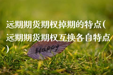 远期期货期权掉期的特点(远期期货期权互换各自特点)_https://www.xmqjcw.com_期货行情_第1张