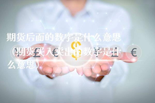 期货后面的数字是什么意思（期货买入卖出的数字是什么意思）_https://www.xmqjcw.com_期货投资_第1张