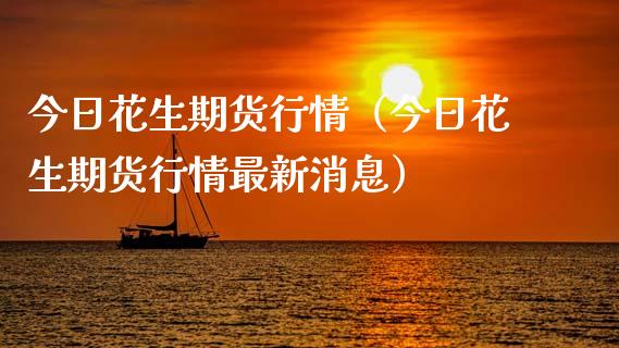 今日花生期货行情（今日花生期货行情最新消息）_https://www.xmqjcw.com_期货直播室_第1张