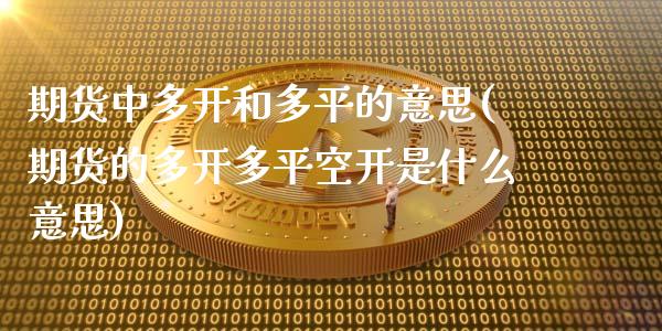 期货中多开和多平的意思(期货的多开多平空开是什么意思)_https://www.xmqjcw.com_期货百科_第1张
