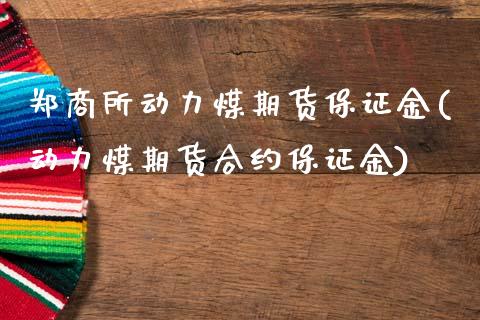 郑商所动力煤期货保证金(动力煤期货合约保证金)_https://www.xmqjcw.com_期货百科_第1张