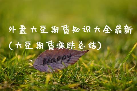 外盘大豆期货知识大全最新(大豆期货涨跌总结)_https://www.xmqjcw.com_期货百科_第1张