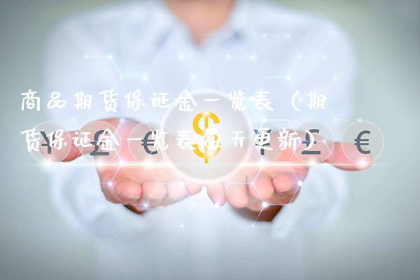 商品期货保证金一览表（期货保证金一览表每天更新）_https://www.xmqjcw.com_期货投资_第1张