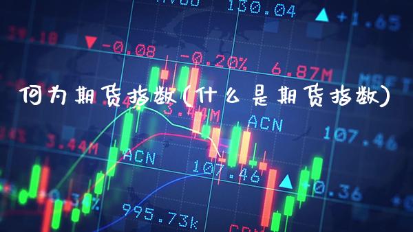 何为期货指数(什么是期货指数)_https://www.xmqjcw.com_期货直播室_第1张