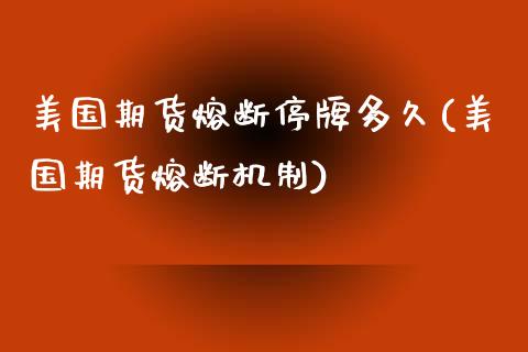 美国期货熔断停牌多久(美国期货熔断机制)_https://www.xmqjcw.com_期货百科_第1张