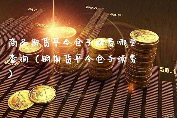 商品期货平今仓手续费哪里查询（铜期货平今仓手续费）_https://www.xmqjcw.com_期货直播室_第1张