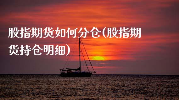 股指期货如何分仓(股指期货持仓明细)_https://www.xmqjcw.com_期货百科_第1张