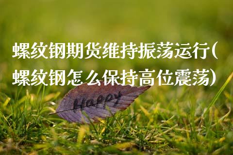 螺纹钢期货维持振荡运行(螺纹钢怎么保持高位震荡)_https://www.xmqjcw.com_期货百科_第1张