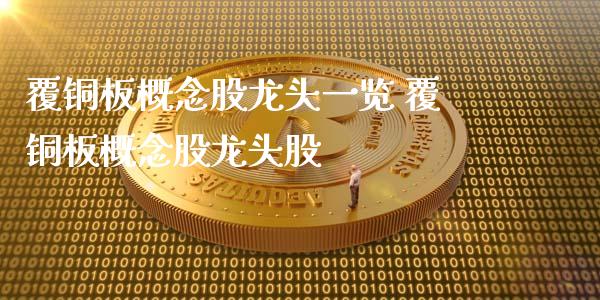 覆铜板概念股龙头一览 覆铜板概念股龙头股_https://www.xmqjcw.com_股票投资_第1张