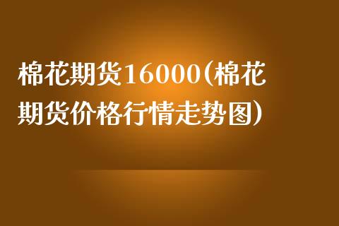 棉花期货16000(棉花期货价格行情走势图)_https://www.xmqjcw.com_期货百科_第1张