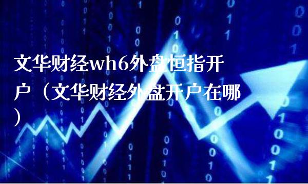 文华财经wh6外盘恒指开户（文华财经外盘开户在哪）_https://www.xmqjcw.com_期货直播室_第1张