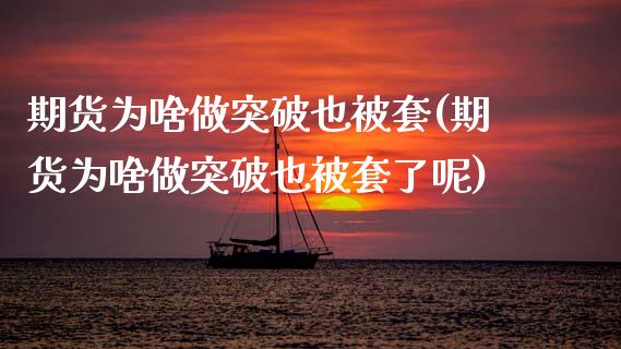 期货为啥做突破也被套(期货为啥做突破也被套了呢)_https://www.xmqjcw.com_期货行情_第1张