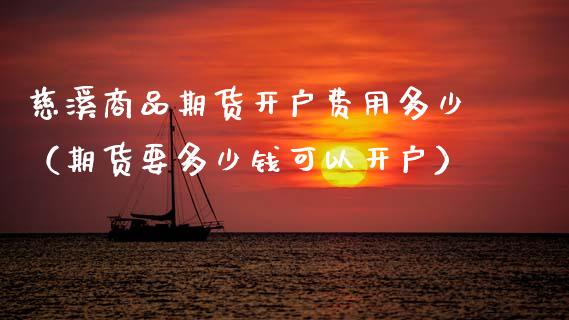 慈溪商品期货开户费用多少（期货要多少钱可以开户）_https://www.xmqjcw.com_期货开户_第1张