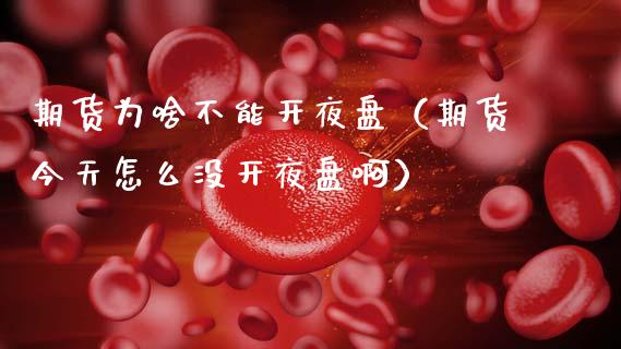期货为啥不能开夜盘（期货今天怎么没开夜盘啊）_https://www.xmqjcw.com_期货行情_第1张