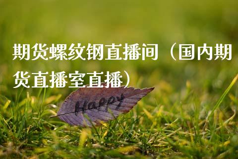 期货螺纹钢直播间（国内期货直播室直播）_https://www.xmqjcw.com_期货投资_第1张
