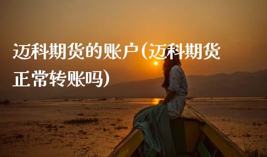迈科期货的账户(迈科期货正常转账吗)_https://www.xmqjcw.com_期货百科_第1张