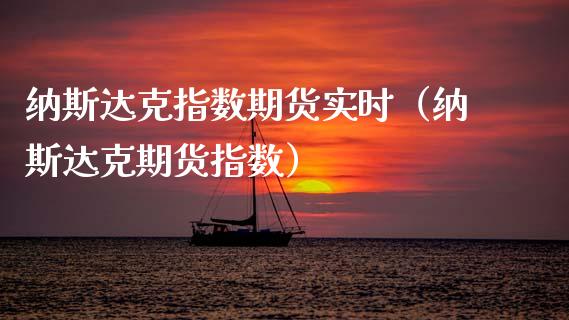 纳斯达克指数期货实时（纳斯达克期货指数）_https://www.xmqjcw.com_期货行情_第1张
