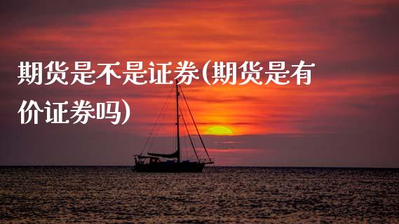 期货是不是证券(期货是有价证券吗)_https://www.xmqjcw.com_期货百科_第1张