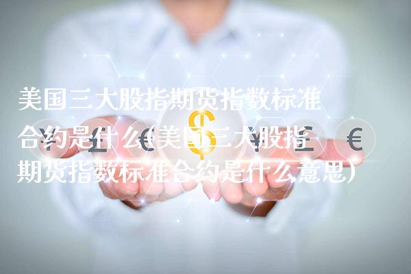 美国三大股指期货指数标准合约是什么(美国三大股指期货指数标准合约是什么意思)_https://www.xmqjcw.com_期货开户_第1张