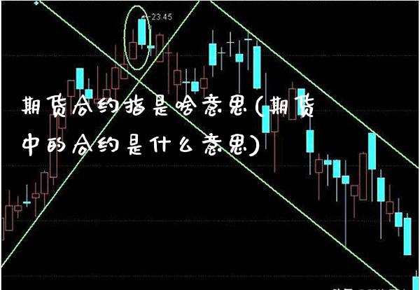期货合约指是啥意思(期货中的合约是什么意思)_https://www.xmqjcw.com_期货百科_第1张