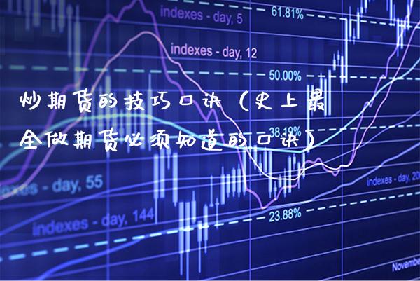 炒期货的技巧口诀（史上最全做期货必须知道的口诀）_https://www.xmqjcw.com_期货直播室_第1张