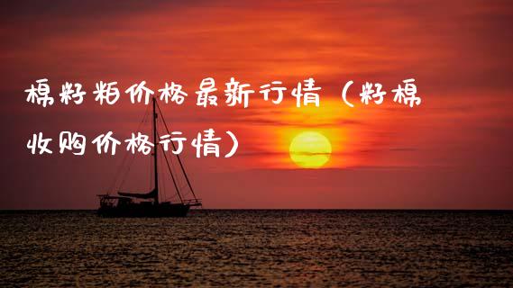 棉籽粕价格最新行情（籽棉收购价格行情）_https://www.xmqjcw.com_期货投资_第1张
