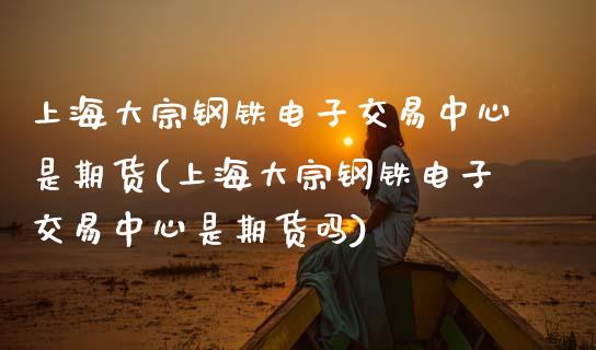上海大宗钢铁电子交易中心是期货(上海大宗钢铁电子交易中心是期货吗)_https://www.xmqjcw.com_期货行情_第1张