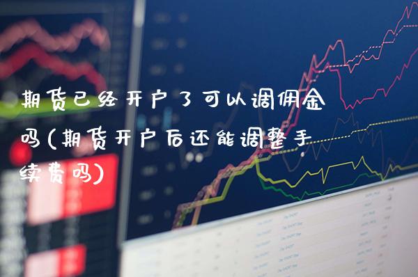 期货已经开户了可以调佣金吗(期货开户后还能调整手续费吗)_https://www.xmqjcw.com_期货百科_第1张