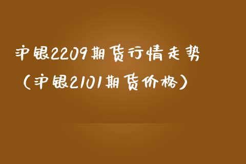 沪银2209期货行情走势（沪银2101期货价格）_https://www.xmqjcw.com_期货投资_第1张