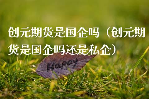 创元期货是国企吗（创元期货是国企吗还是私企）_https://www.xmqjcw.com_期货投资_第1张