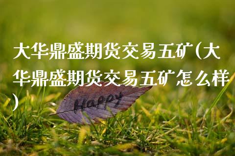 大华鼎盛期货交易五矿(大华鼎盛期货交易五矿怎么样)_https://www.xmqjcw.com_期货百科_第1张