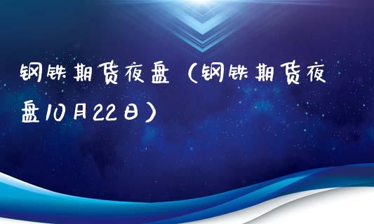 钢铁期货夜盘（钢铁期货夜盘10月22日）_https://www.xmqjcw.com_期货直播室_第1张
