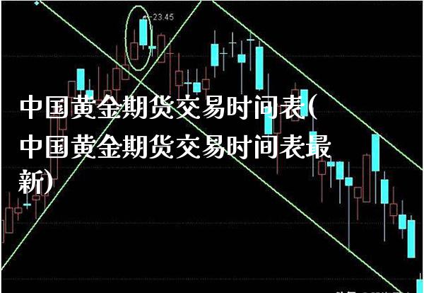 中国黄金期货交易时间表(中国黄金期货交易时间表最新)_https://www.xmqjcw.com_期货投资_第1张