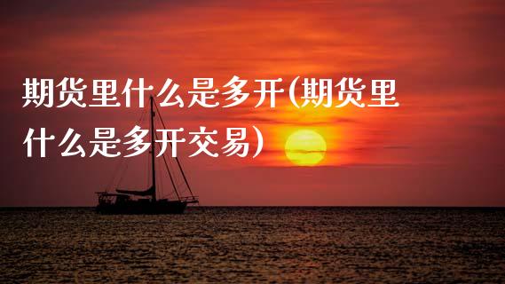 期货里什么是多开(期货里什么是多开交易)_https://www.xmqjcw.com_期货直播室_第1张