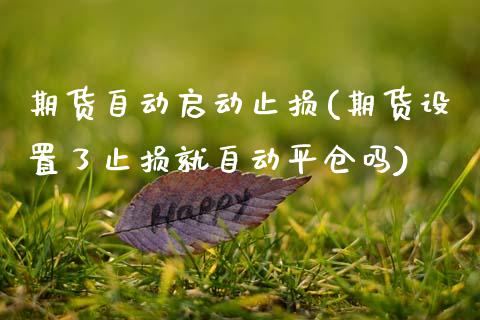 期货自动启动止损(期货设置了止损就自动平仓吗)_https://www.xmqjcw.com_期货百科_第1张