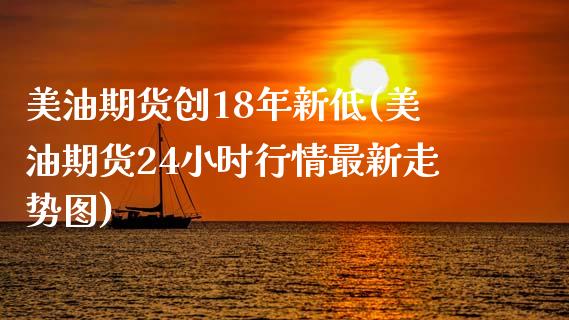 美油期货创18年新低(美油期货24小时行情最新走势图)_https://www.xmqjcw.com_期货百科_第1张
