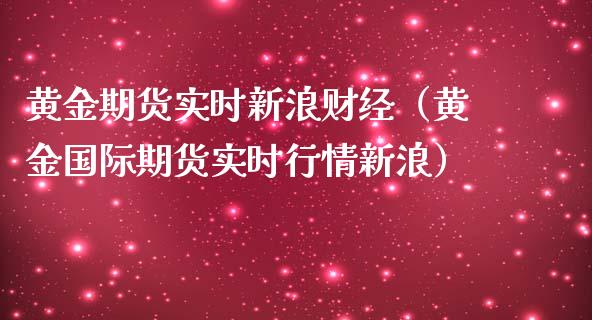 黄金期货实时新浪财经（黄金国际期货实时行情新浪）_https://www.xmqjcw.com_期货投资_第1张