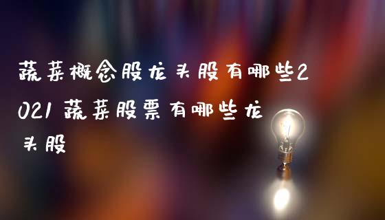 蔬菜概念股龙头股有哪些2021 蔬菜股票有哪些龙头股_https://www.xmqjcw.com_股票投资_第1张