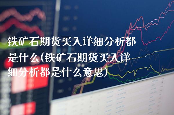 铁矿石期货买入详细分析都是什么(铁矿石期货买入详细分析都是什么意思)_https://www.xmqjcw.com_期货投资_第1张
