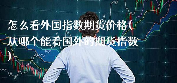 怎么看外国指数期货价格(从哪个能看国外的期货指数)_https://www.xmqjcw.com_期货直播室_第1张