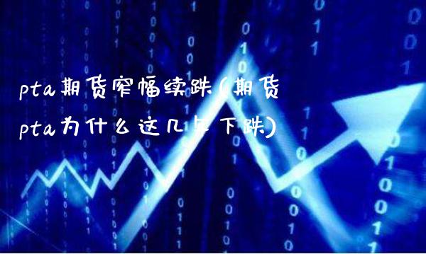 pta期货窄幅续跌(期货pta为什么这几年下跌)_https://www.xmqjcw.com_期货百科_第1张