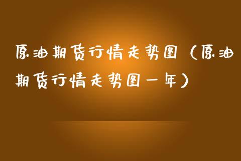 原油期货行情走势图（原油期货行情走势图一年）_https://www.xmqjcw.com_期货直播室_第1张
